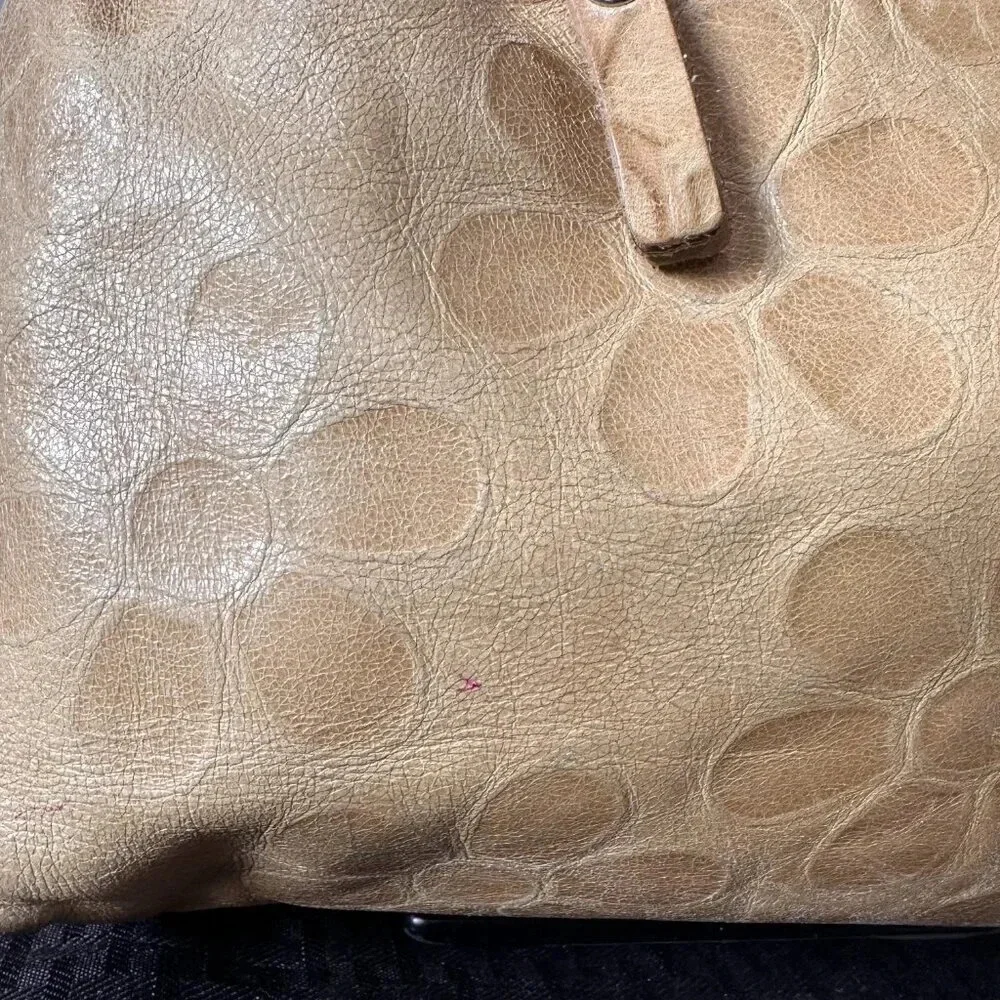 Park Ave. New York Embossed Floral & Snakeskin Hobo Bag